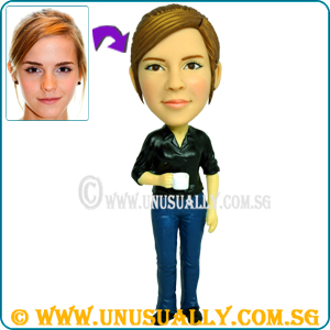 Custom 3D Smart Tea-Time Female Executive Figurine